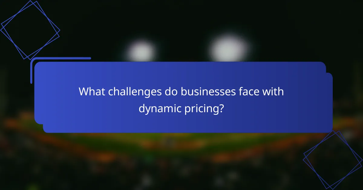 What challenges do businesses face with dynamic pricing?